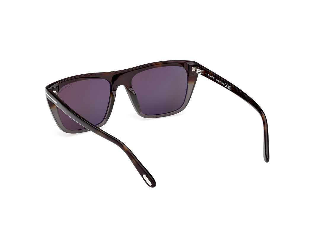 Coloured Havana Male Sunglasses Tom Ford 889214548870
