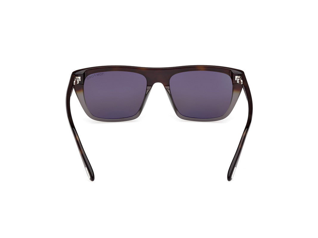 Coloured Havana Male Sunglasses Tom Ford 889214548870
