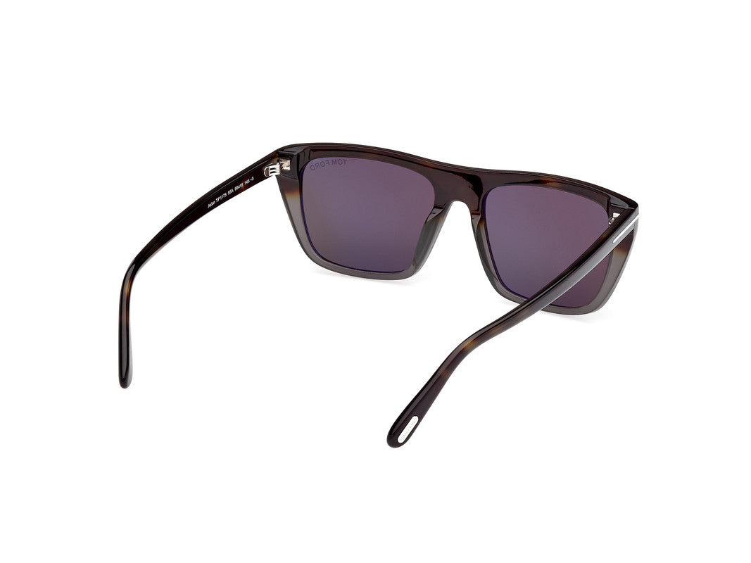 Coloured Havana Male Sunglasses Tom Ford 889214548870