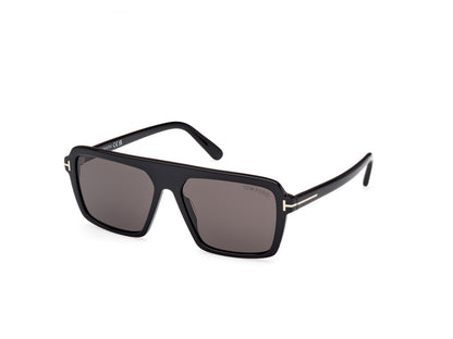 Shiny Black Male Sunglasses Tom Ford 889214548887