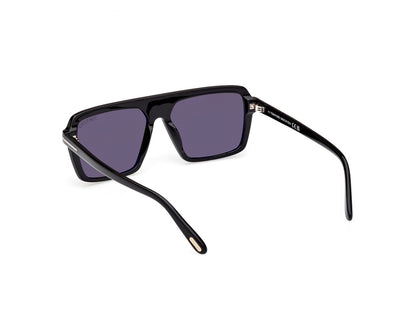 Shiny Black Male Sunglasses Tom Ford 889214548887