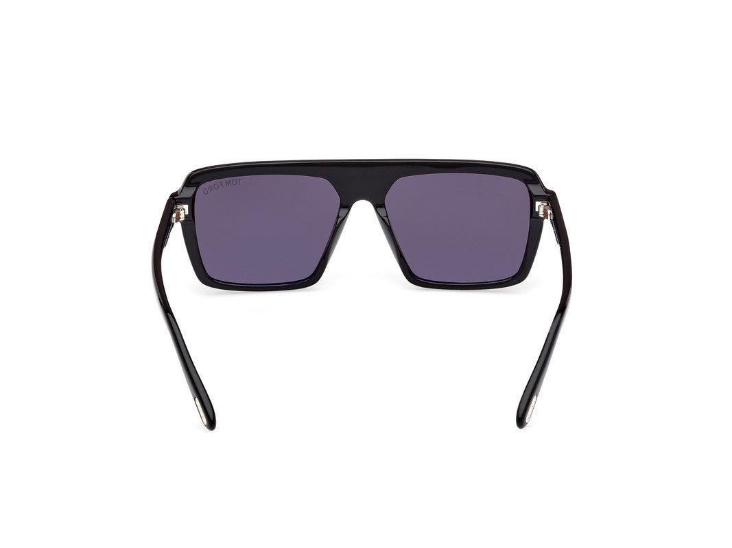 Shiny Black Male Sunglasses Tom Ford 889214548887