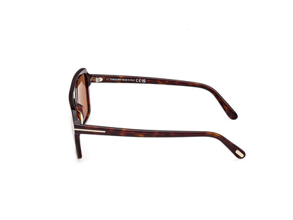 Dark Havana Male Sunglasses Tom Ford 889214548894