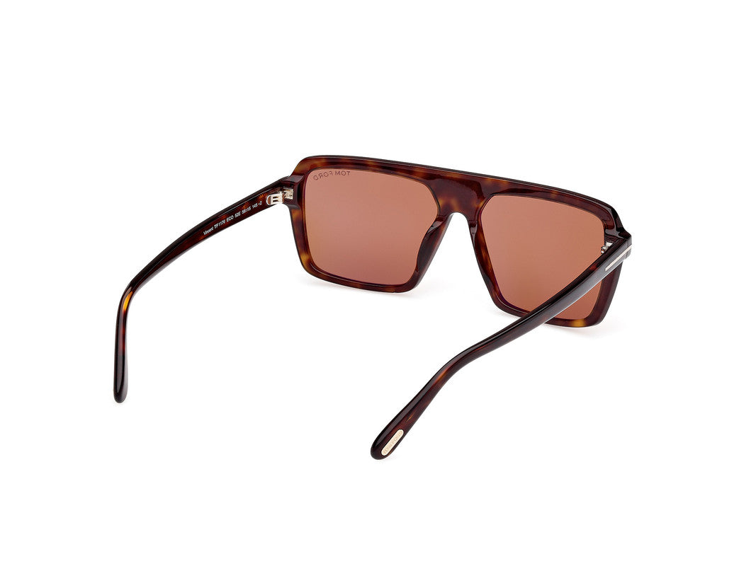 Dark Havana Male Sunglasses Tom Ford 889214548894