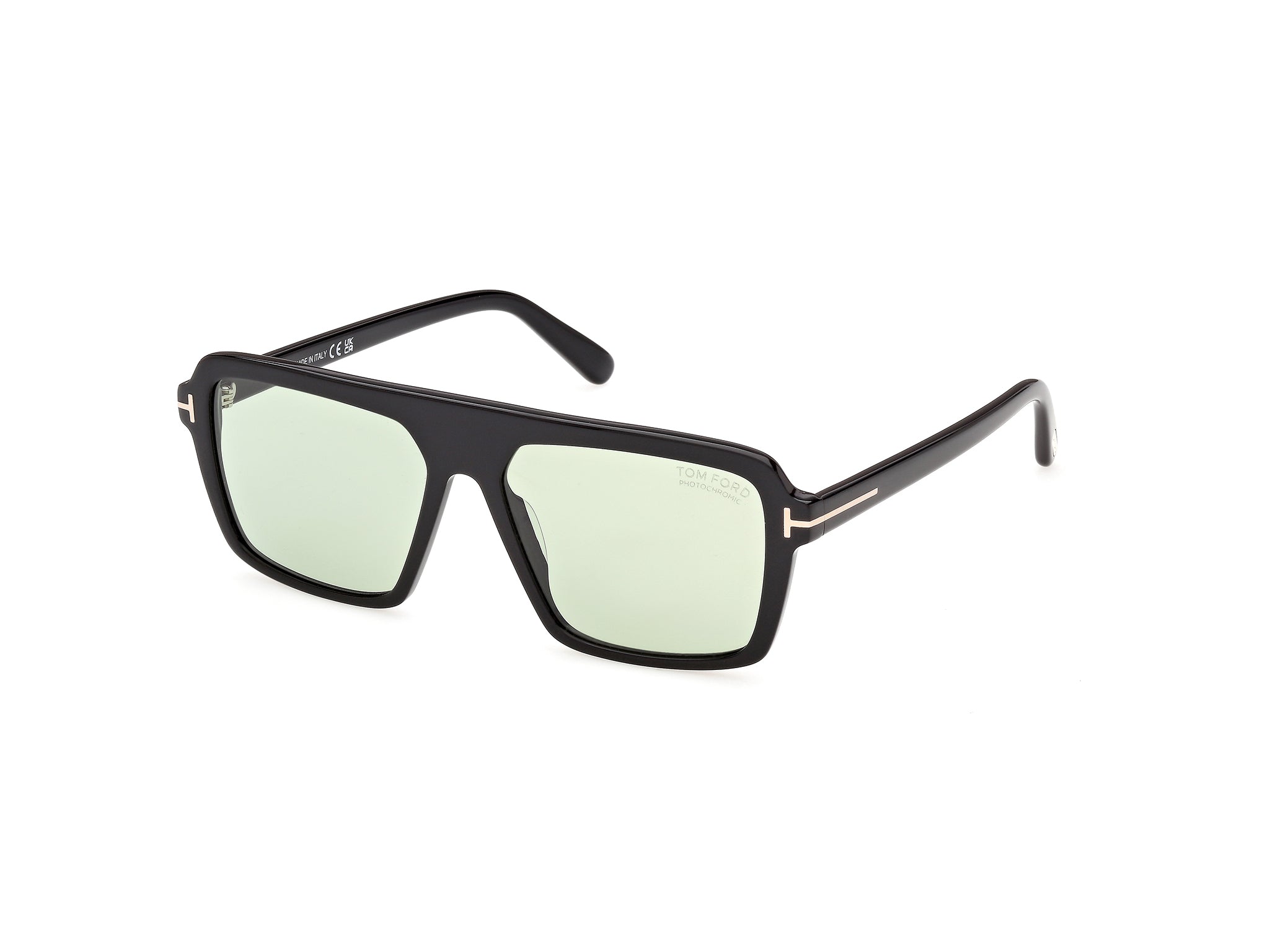 Shiny Black Male Sunglasses Tom Ford 889214684905