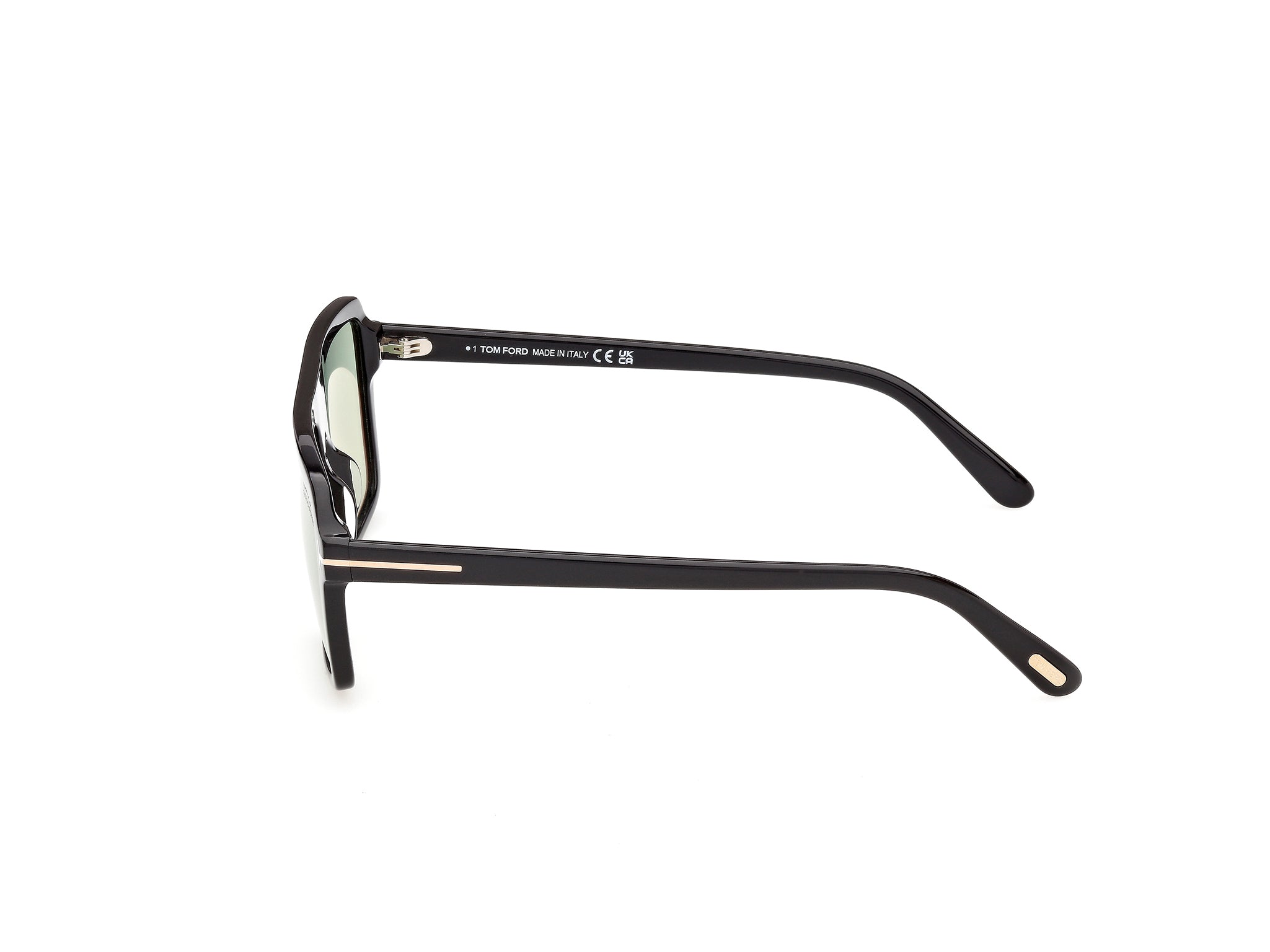 Shiny Black Male Sunglasses Tom Ford 889214684905