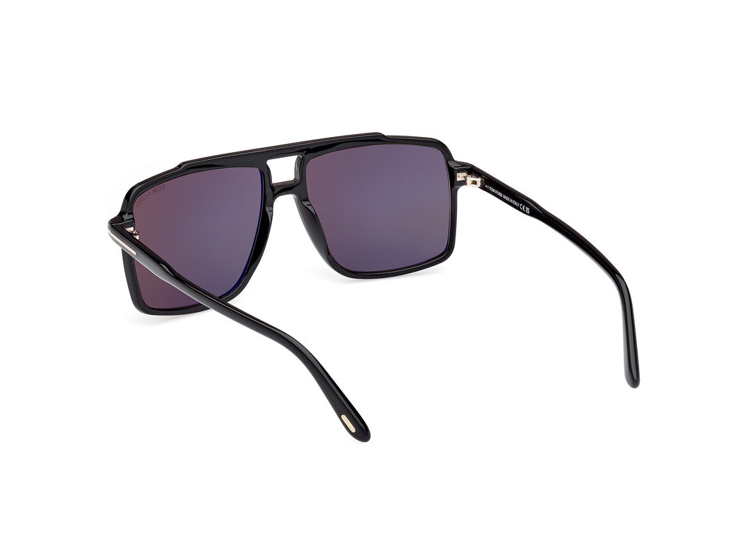 Shiny Black Male Sunglasses Tom Ford 889214548924