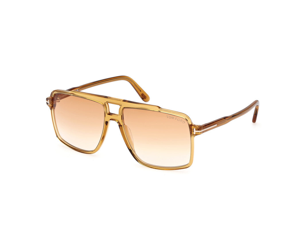 Shiny Dark Yellow Male Sunglasses Tom Ford 889214548931