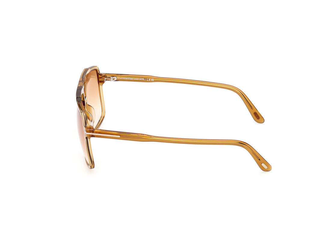 Shiny Dark Yellow Male Sunglasses Tom Ford 889214548931