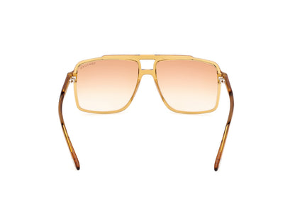 Shiny Dark Yellow Male Sunglasses Tom Ford 889214548931