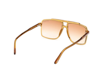 Shiny Dark Yellow Male Sunglasses Tom Ford 889214548931