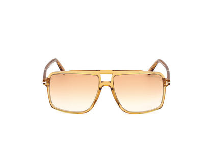 Shiny Dark Yellow Male Sunglasses Tom Ford 889214548931