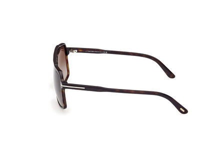 Dark Havana Male Sunglasses Tom Ford 889214548948