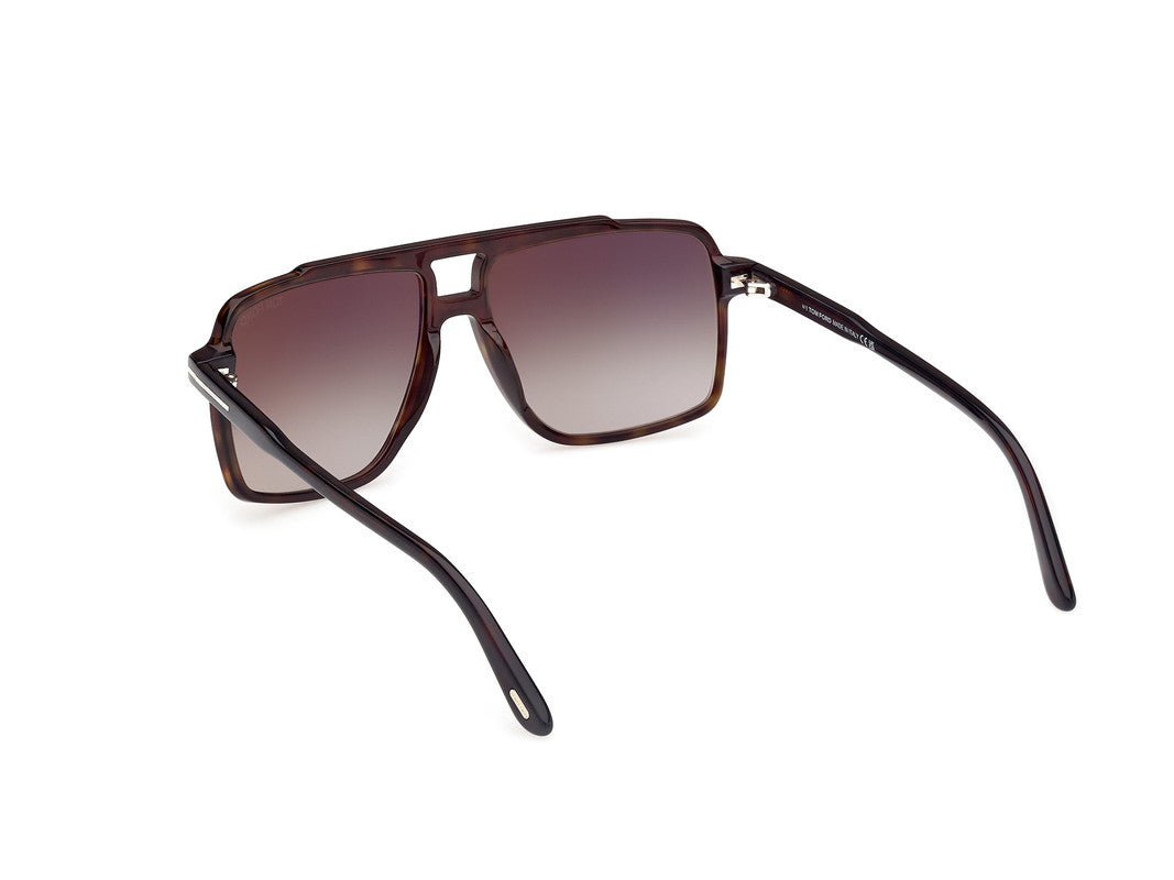 Dark Havana Male Sunglasses Tom Ford 889214548948