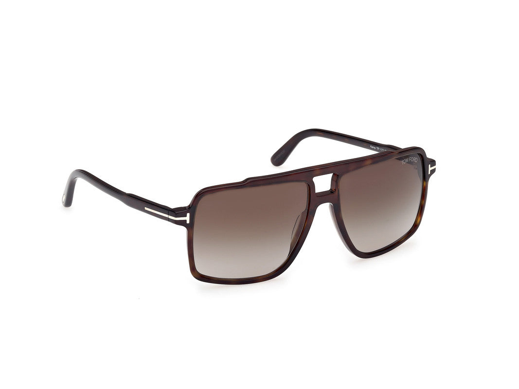 Dark Havana Male Sunglasses Tom Ford 889214548948