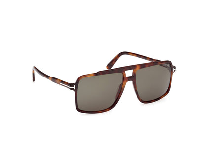 Blonde Havana Male Sunglasses Tom Ford 889214548955