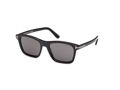 Shiny Black Smoke Polarized Male Sunglasses Tom Ford 889214548993