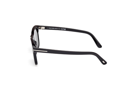 Shiny Black Smoke Polarized Male Sunglasses Tom Ford 889214548993