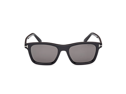 Shiny Black Smoke Polarized Male Sunglasses Tom Ford 889214548993