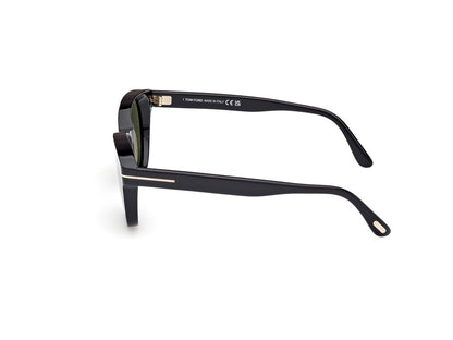 Shiny Black Male Sunglasses Tom Ford 889214549037