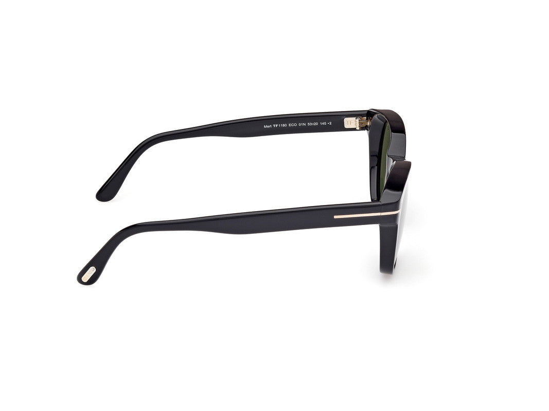 Shiny Black Male Sunglasses Tom Ford 889214549037