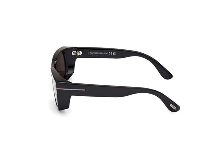 Shiny Black Male Sunglasses Tom Ford 889214549082