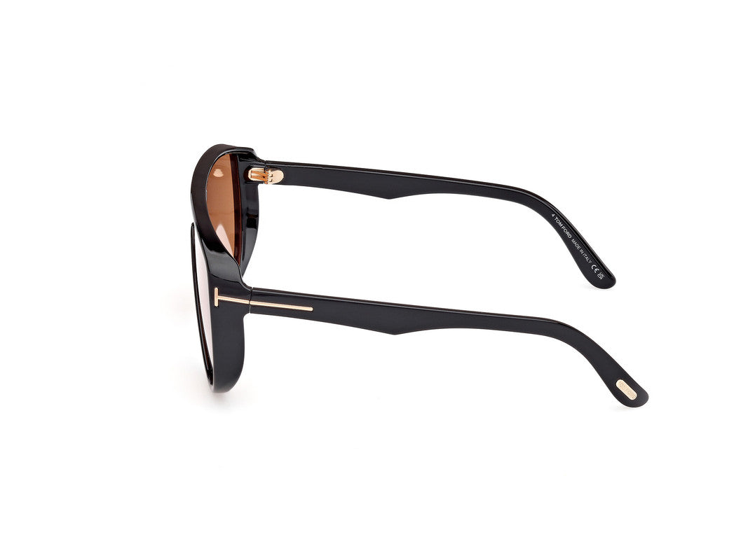 Shiny Black Male Sunglasses Tom Ford 889214552075