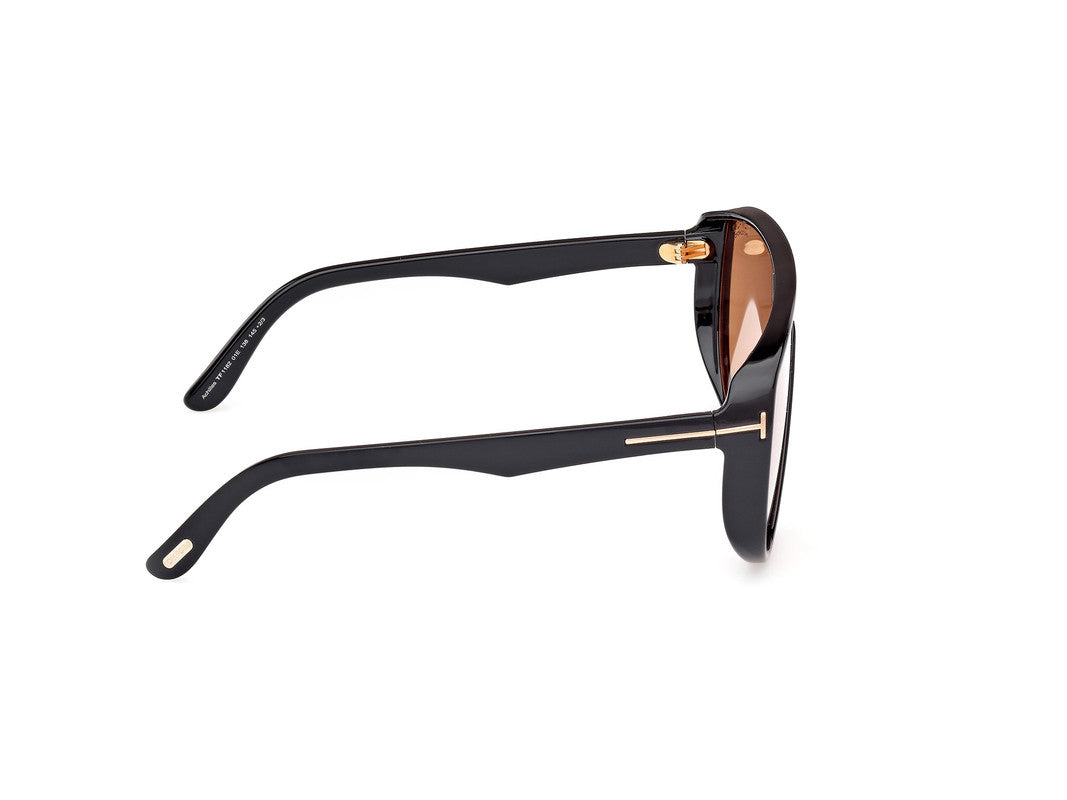 Shiny Black Male Sunglasses Tom Ford 889214552075