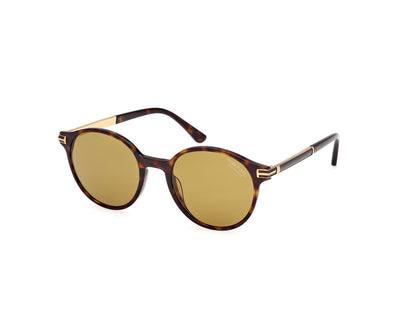 Dark Havana Male Sunglasses Tom Ford 889214549136