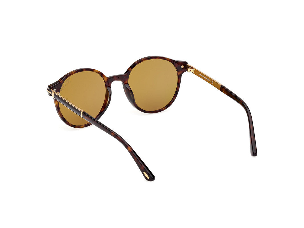 Dark Havana Male Sunglasses Tom Ford 889214549136
