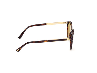 Dark Havana Male Sunglasses Tom Ford 889214549136