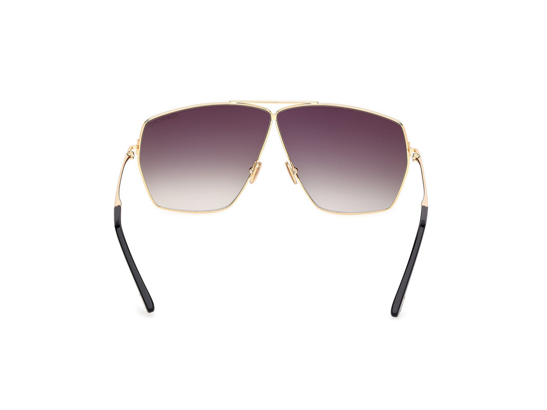 Shiny Deep Gold Female Sunglasses Tom Ford 889214549167