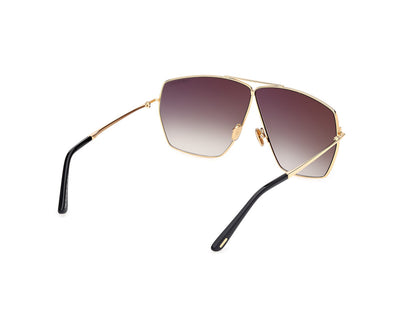 Shiny Deep Gold Female Sunglasses Tom Ford 889214549167
