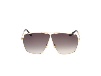 Shiny Deep Gold Female Sunglasses Tom Ford 889214549167