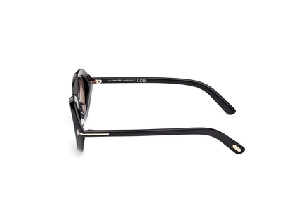 Shiny Black Female Sunglasses Tom Ford 889214549174