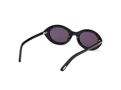 Shiny Black Female Sunglasses Tom Ford 889214549174