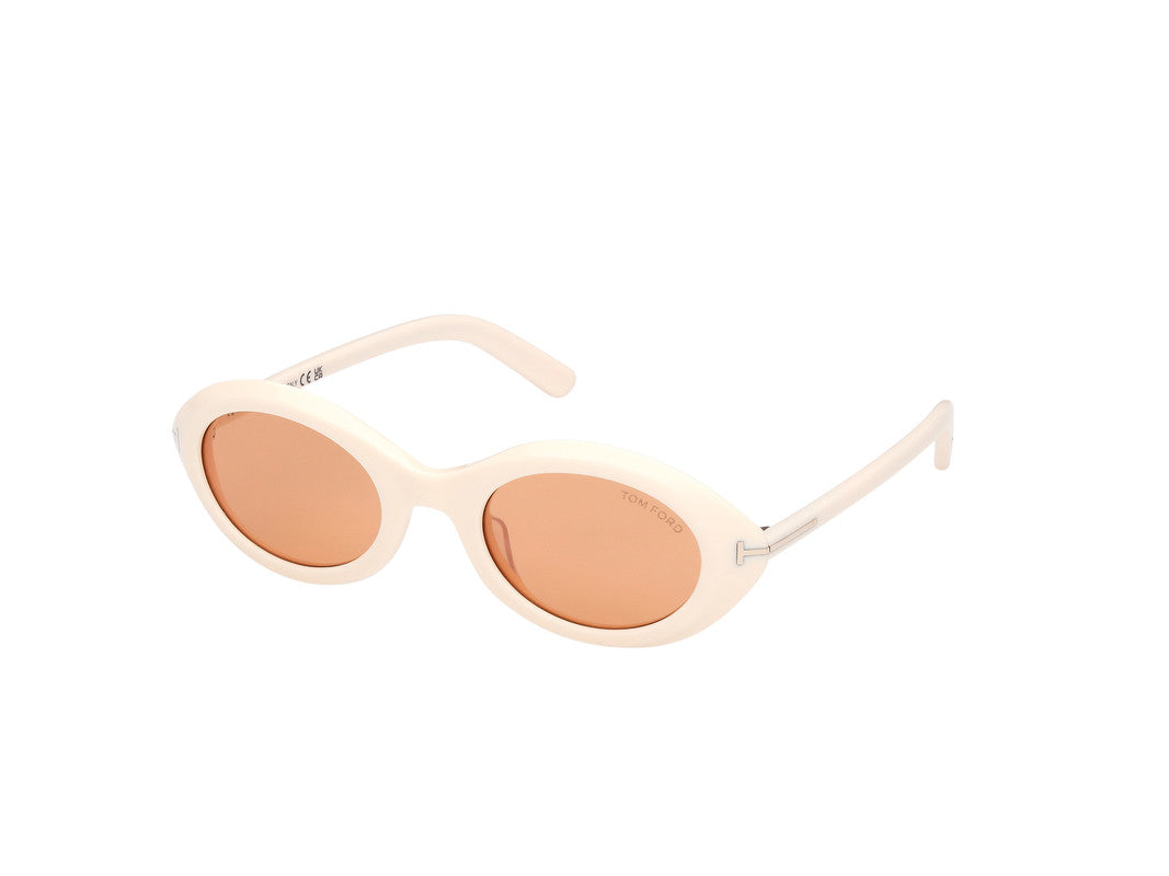 Shiny Ivory Female Sunglasses Tom Ford 889214549181