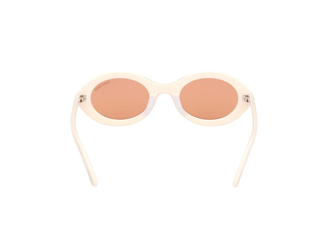 Shiny Ivory Female Sunglasses Tom Ford 889214549181