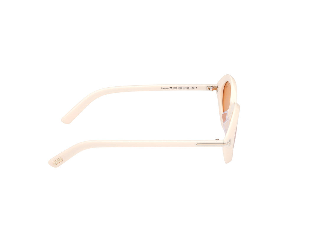 Shiny Ivory Female Sunglasses Tom Ford 889214549181