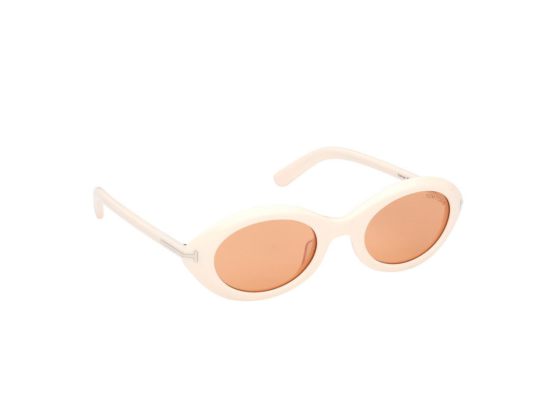 Shiny Ivory Female Sunglasses Tom Ford 889214549181