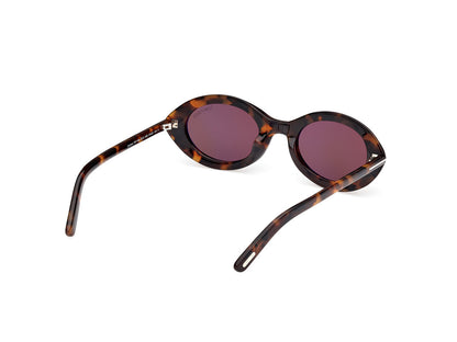 Dark Havana Female Sunglasses Tom Ford 889214549198