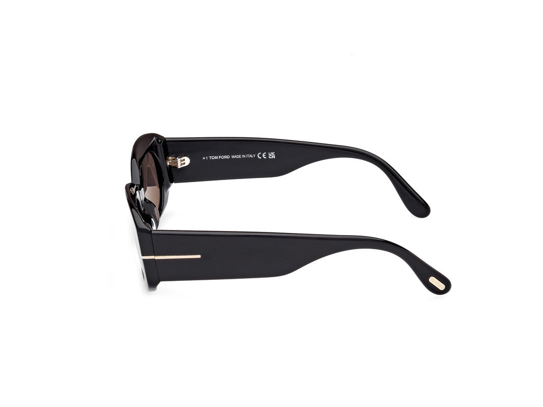 Shiny Black Female Sunglasses Tom Ford 889214549204