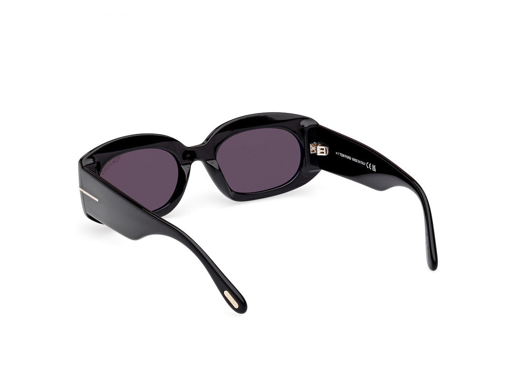 Shiny Black Female Sunglasses Tom Ford 889214549204