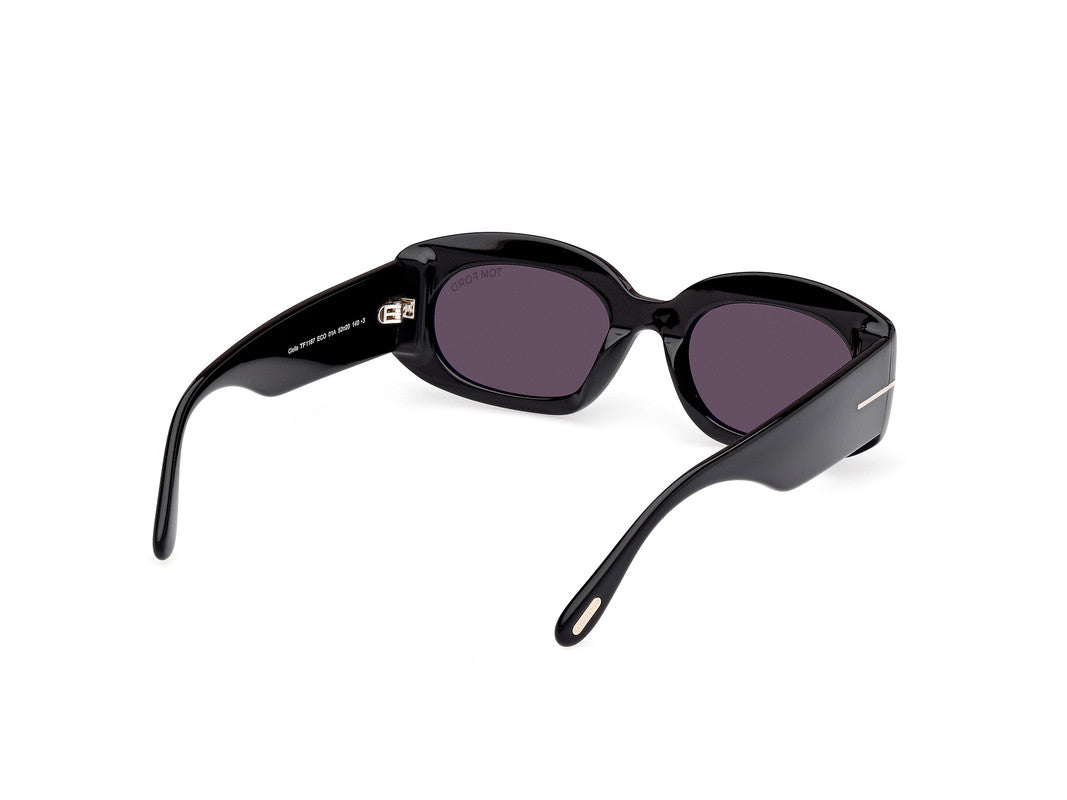 Shiny Black Female Sunglasses Tom Ford 889214549204