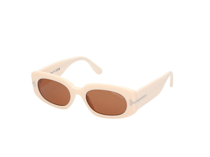Shiny Ivory Female Sunglasses Tom Ford 889214549211