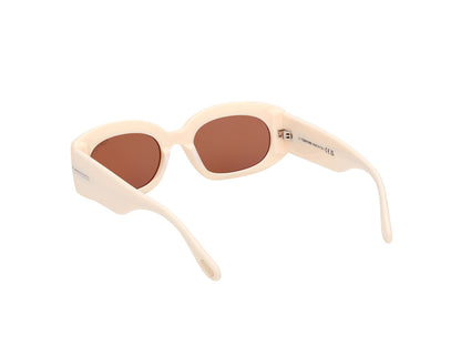 Shiny Ivory Female Sunglasses Tom Ford 889214549211