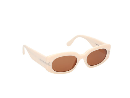 Shiny Ivory Female Sunglasses Tom Ford 889214549211