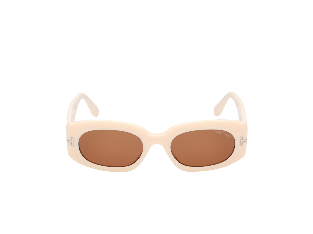Shiny Ivory Female Sunglasses Tom Ford 889214549211