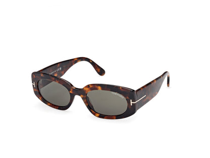 Dark Havana Female Sunglasses Tom Ford 889214549228