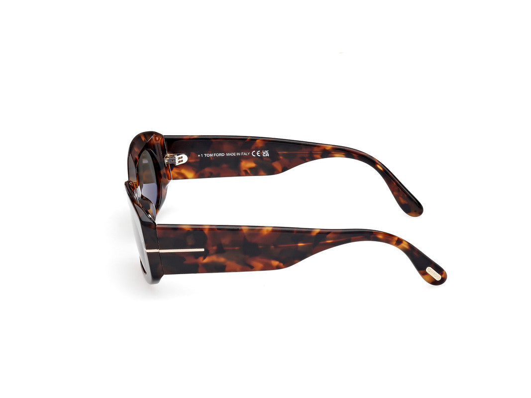 Dark Havana Female Sunglasses Tom Ford 889214549228